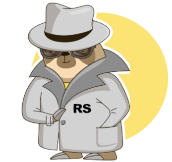 Sloth - mascot dressed as a detective